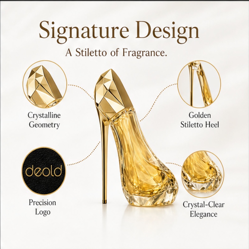 Luxurious golden high-heeled s - Heels recension och pris