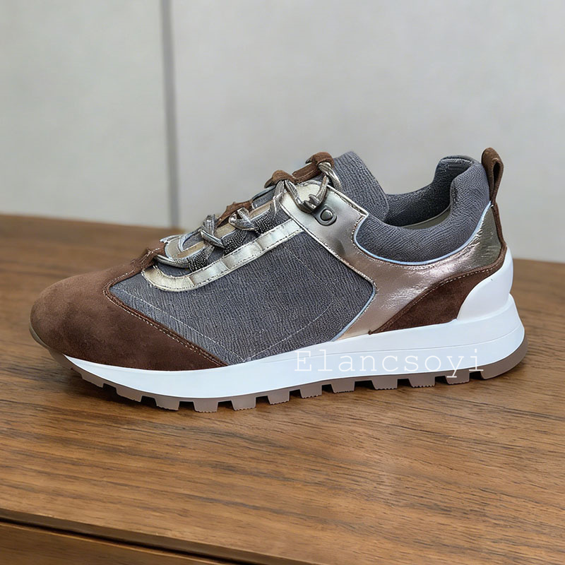 Sneakers Women Lace Up String  - Knit Fabric Lace Up Sneakers recension och pris