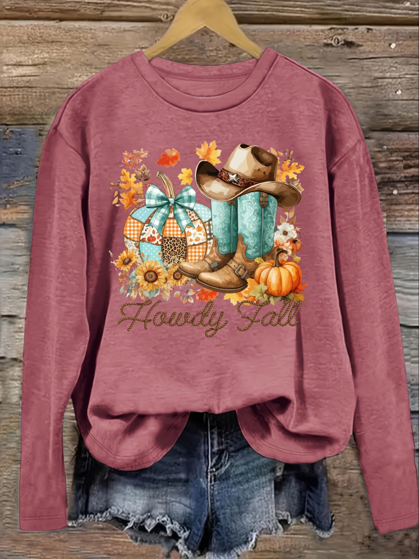 Women's Casual Long Sleeve Cre - Boots recension och pris