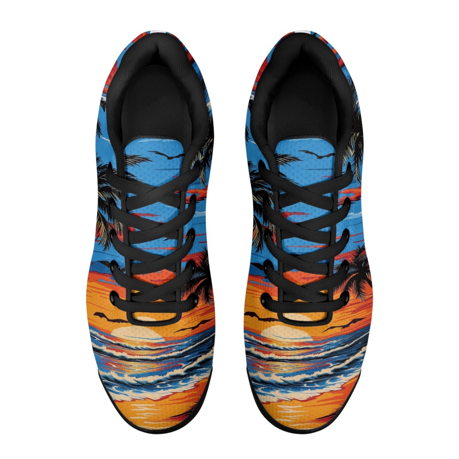 PENSTROLL Sunset Palm Trees Sl - Air Cushion Jogger Shoes Men recension och pris