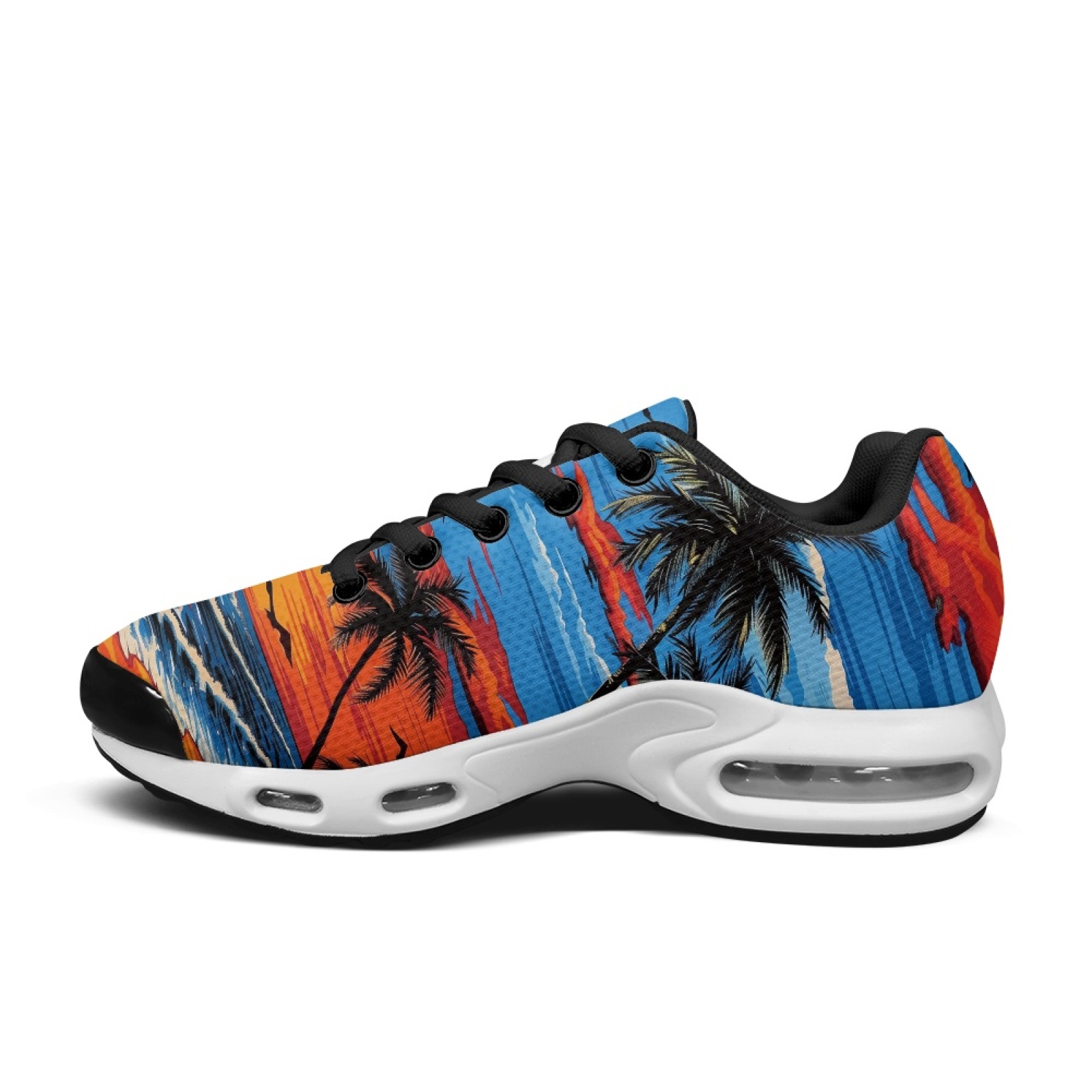 PENSTROLL Sunset Palm Trees Sl - Air Cushion Jogger Shoes Men recension och pris