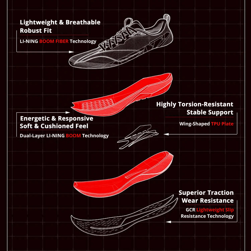 Li-Ning Women's RED HARE 9 PRO - Reflective Night Running Shoes recension och pris