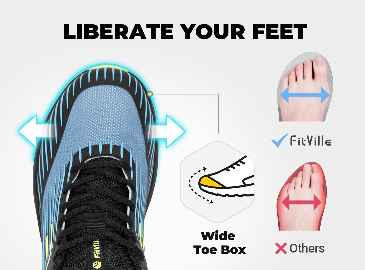 FitVille Men's Trail Running S - Anti Slip Trail Running Sneakers recension och pris