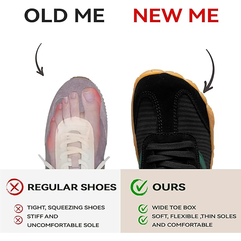 Hike Barefoot Shoes Sneakers f - Wide Toe Box Running Sneakers recension och pris