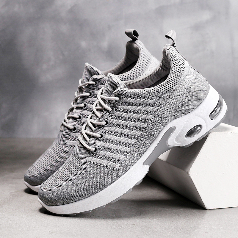 Men's Sneakers Knit Shoes Fash - Knit Fabric Lace Up Sneakers recension och pris