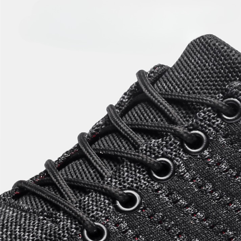 Men's Sneakers Knit Shoes Fash - Knit Fabric Lace Up Sneakers recension och pris