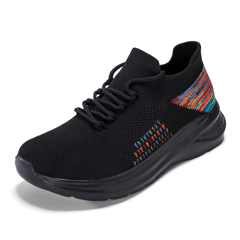Breathable Mesh Sock Sneakers  - Knit Fabric Lace Up Sneakers recension och pris