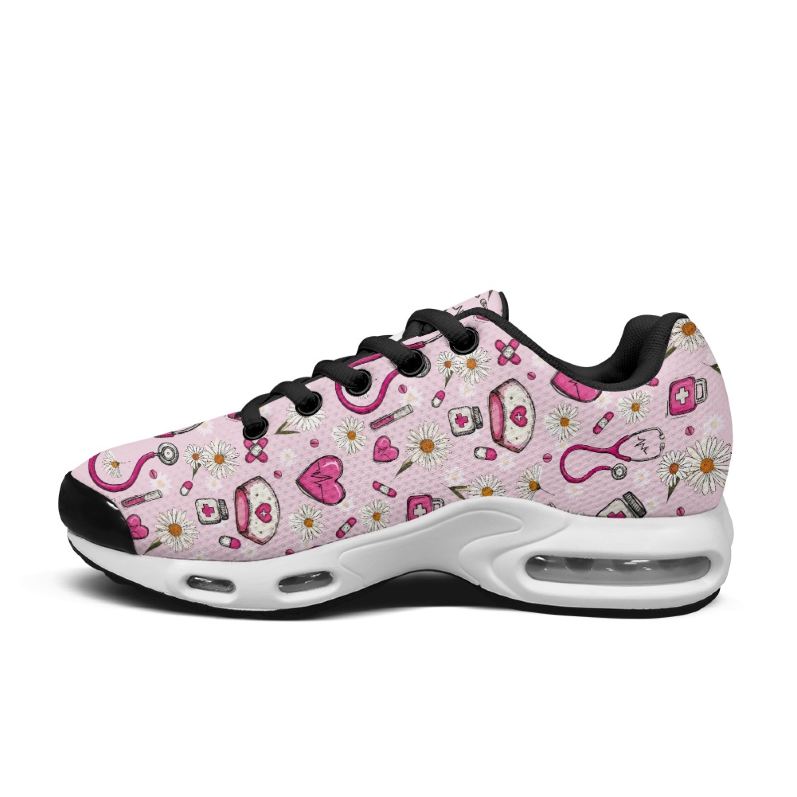 PENSTROLL Pink Daisy Hearts So - Air Cushion Jogger Shoes Men recension och pris