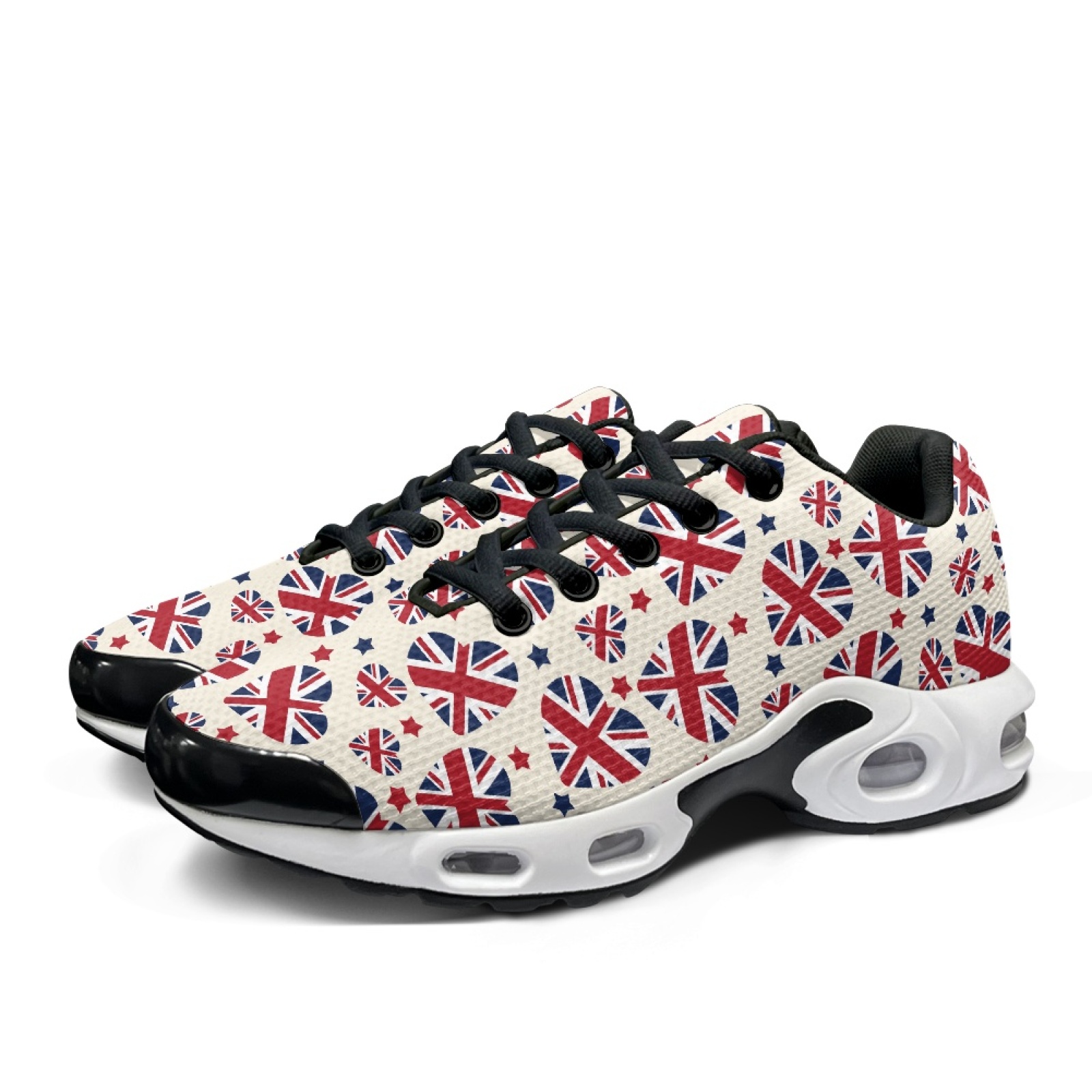 PENSTROLL Union Jack Lace-Up M - Air Cushion Jogger Shoes Men recension och pris