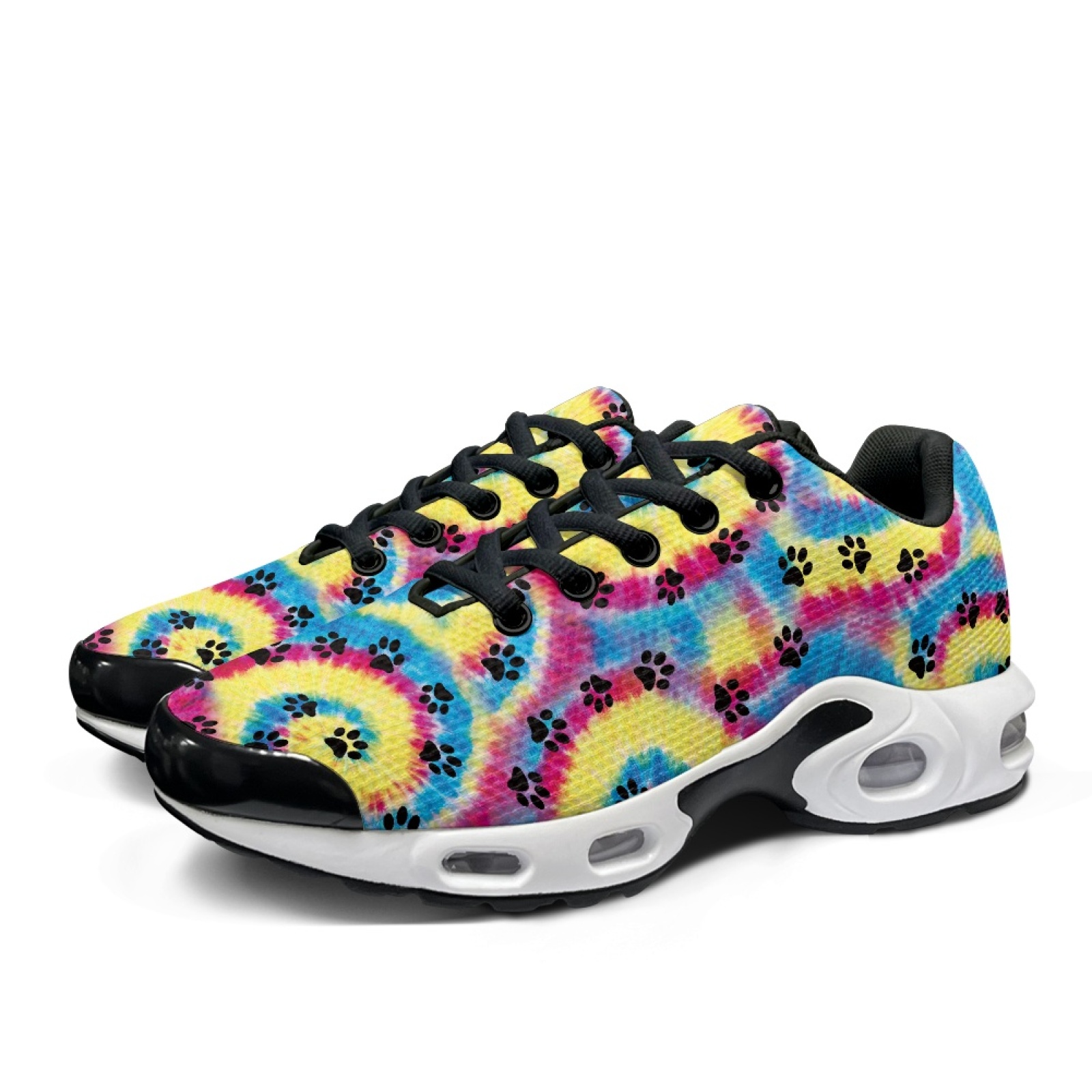 PENSTROLL Tie Dye Paw Print Sh - Air Cushion Jogger Shoes Men recension och pris